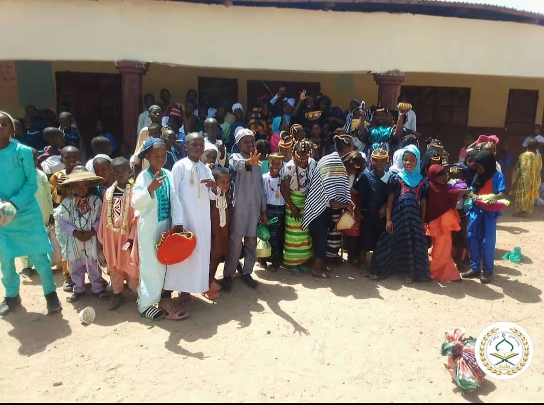 Students at Taibah Schools in Basse, The Gambia, collaborating in the newly established AI and Innovation Lab